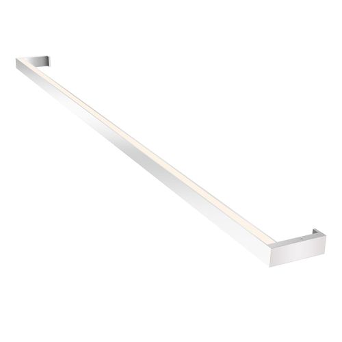 Thin-Line 2-Light 1" Bathroom Vanity Light in Bright Satin Aluminu