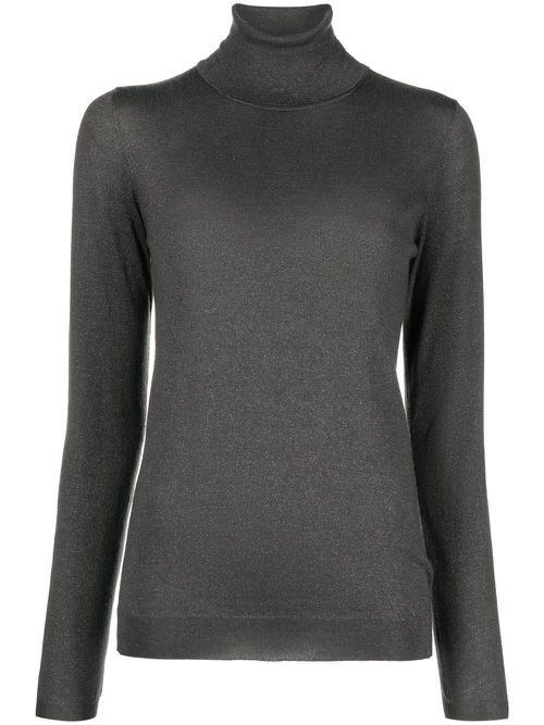 Cashmere And Silk Turtle-Neck Sweater
