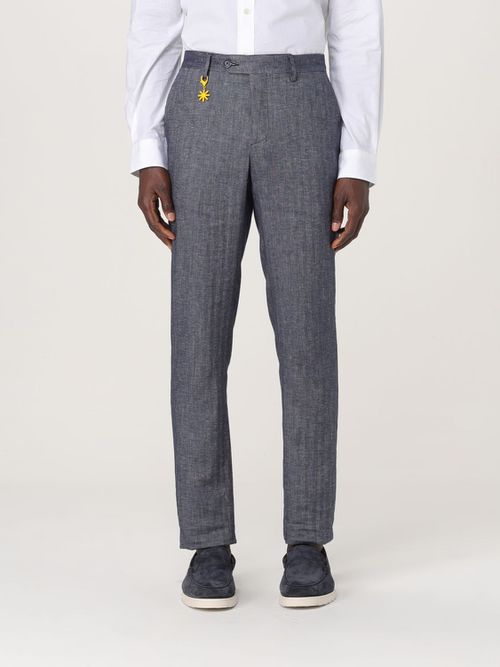 Pants Men color Blue