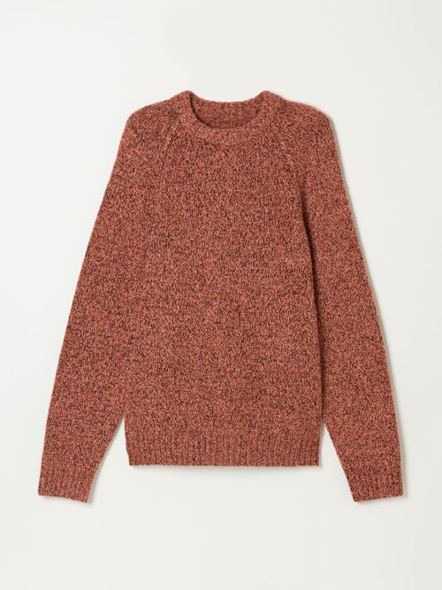 FatFace Deanston Burnt Orange Crew Neck Jumper