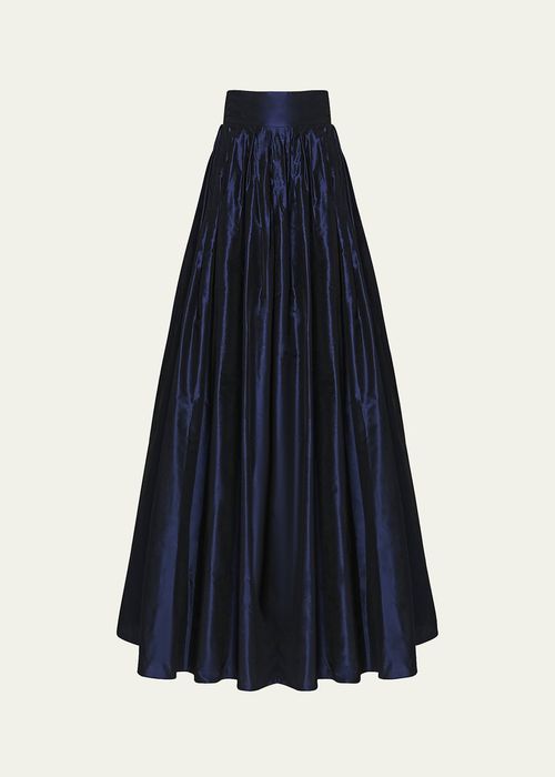 Pleated Silk Ball Skirt