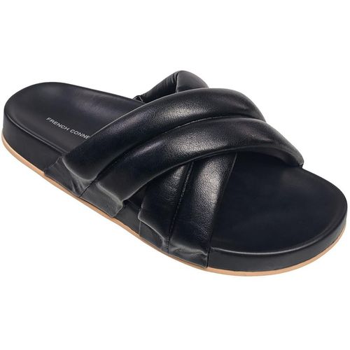 Hayden Womens Vegan Leather Footbed Slide Sandals