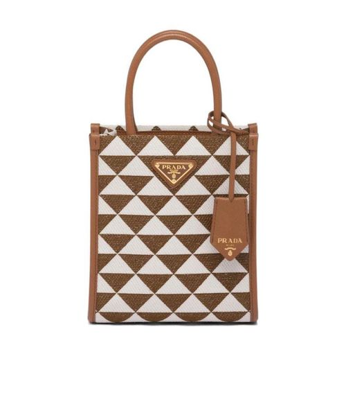 Prada Symbole jacquard fabric micro bag