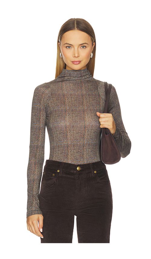 Rag & Bone ROLLKRAGENSHIRT SHAW in Brown. Größe XXS. Also in XS, S