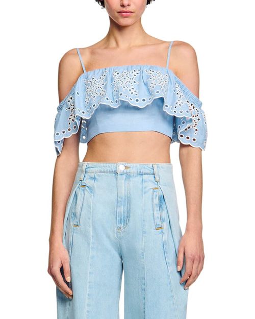 Alon Linen-Blend Top