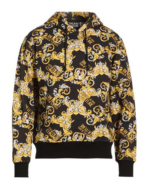 Man Sweatshirt Black Size L Cotton