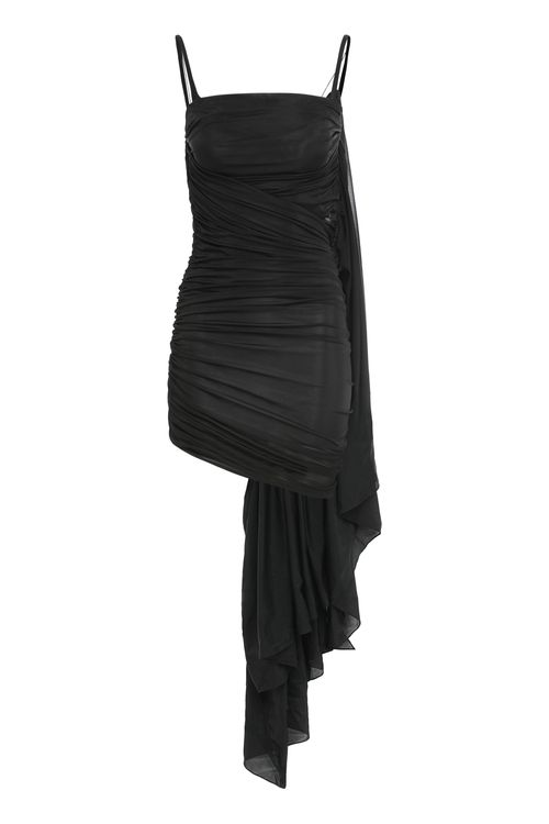 Draped Cutout Minidress