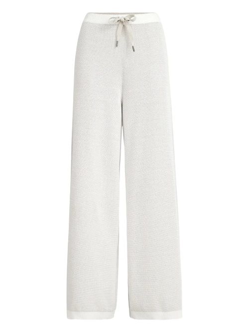 Drawstring Cotton Trousers — White