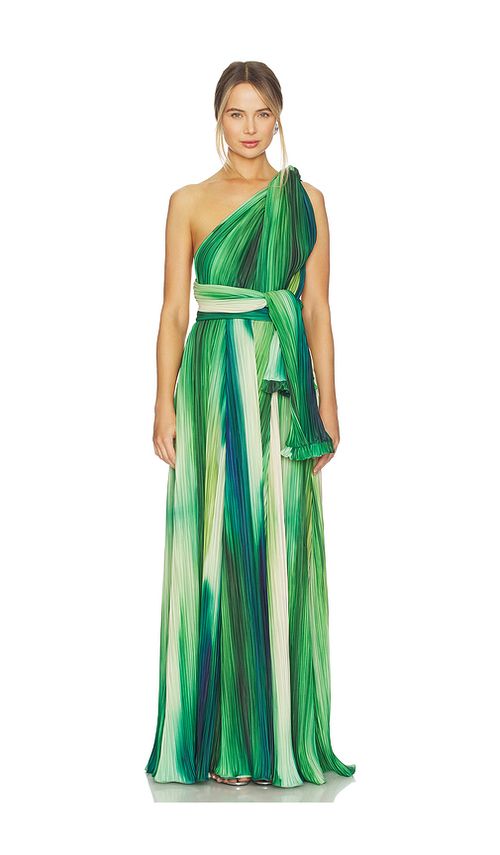 Mayle Vasquez Affluent Maxi Dress in Green. - S also in