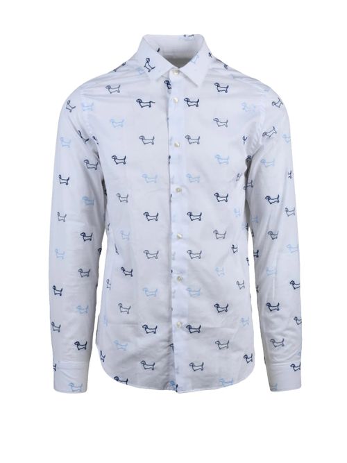 White Cotton Men Shirt
