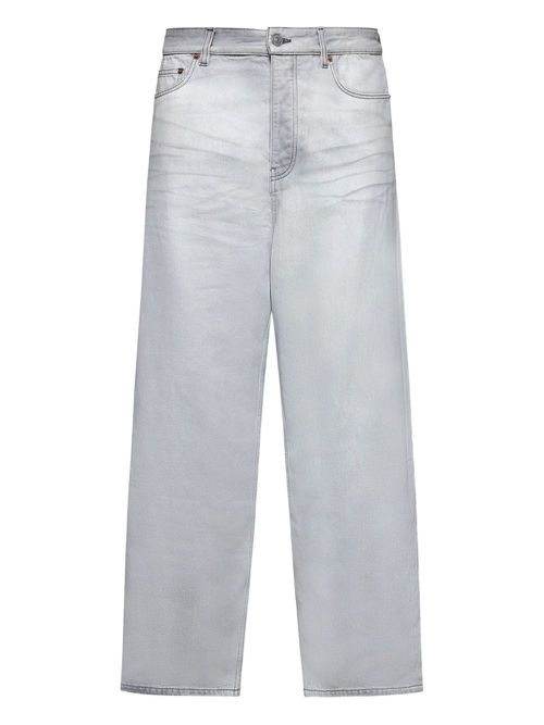Logo-patch jeans - White