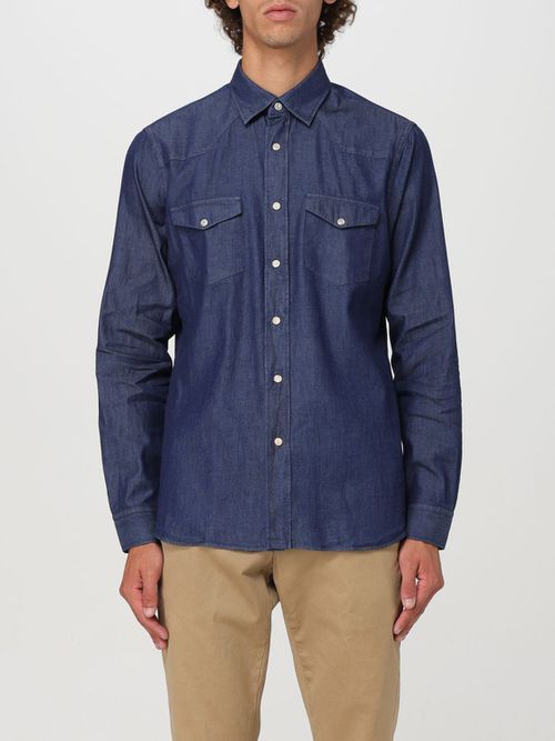 Shirt Men color Denim