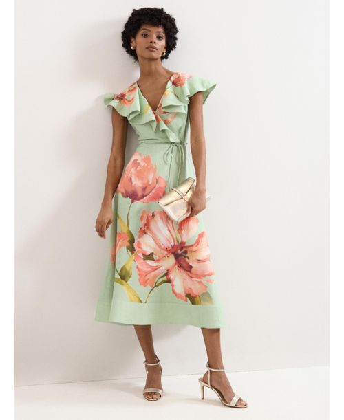 Women's Matilda Ruffle V-Neck Floral Dress