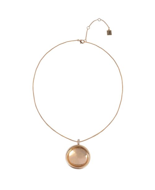 Fold Tone Pendant Necklace