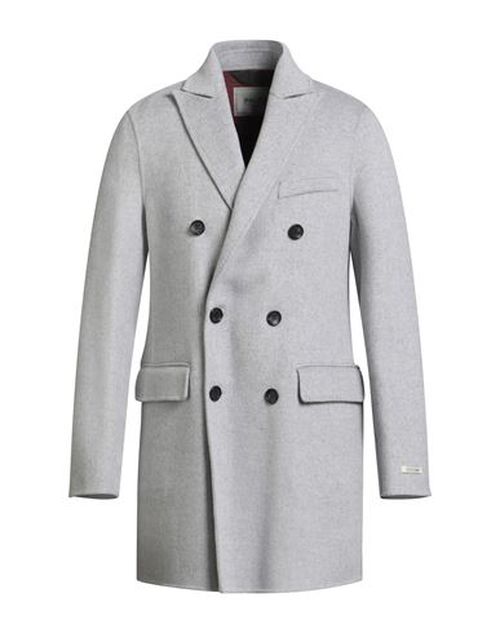 Paltò Man Coat Light grey Size 42 Wool, Nylon