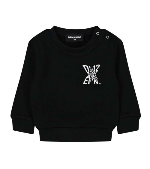 Babies Black Logo Sweatshirt