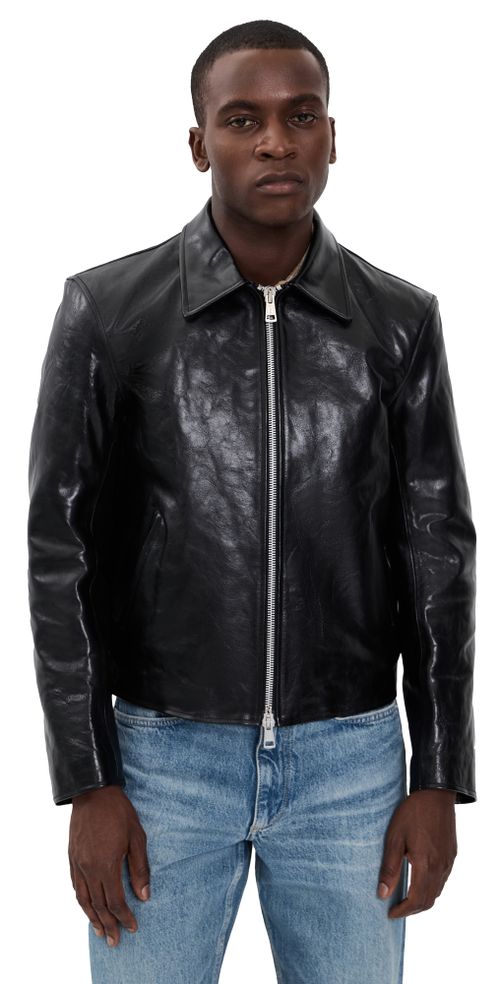 Leather Mini Jacket Black