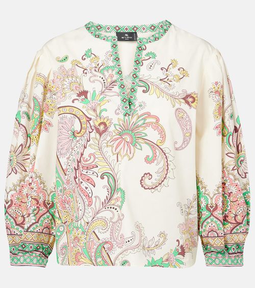 Printed cotton top