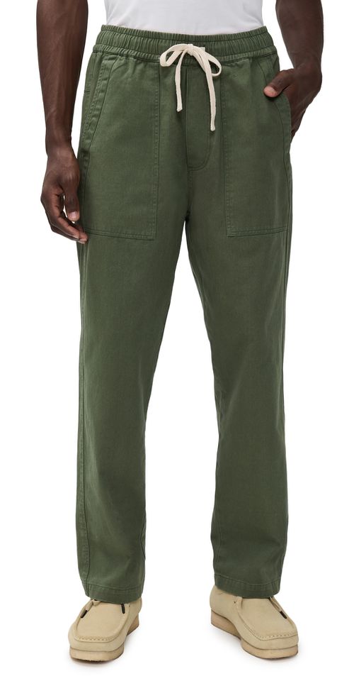 Twill Pull On Pants Green