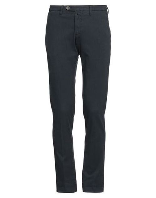 Man Pants Navy Size 34 Cotton, Polyester, Viscose, Elastane