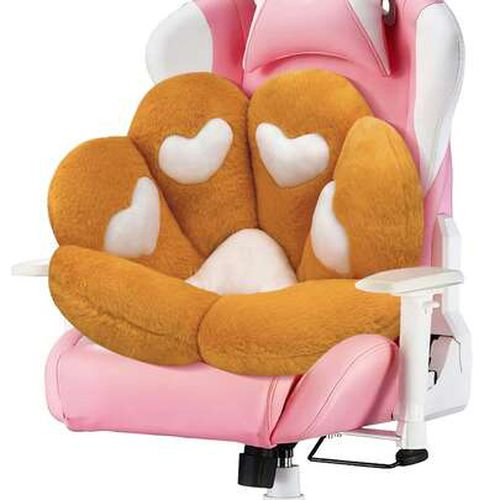 Ultra-Soft Cat Paw Floor Cushion Chair - Compact Lounge Seat For Gamers And Home Office - Cozy 28x24 Inch Plush Pillow For Dorm Or Apartment - Cow Co