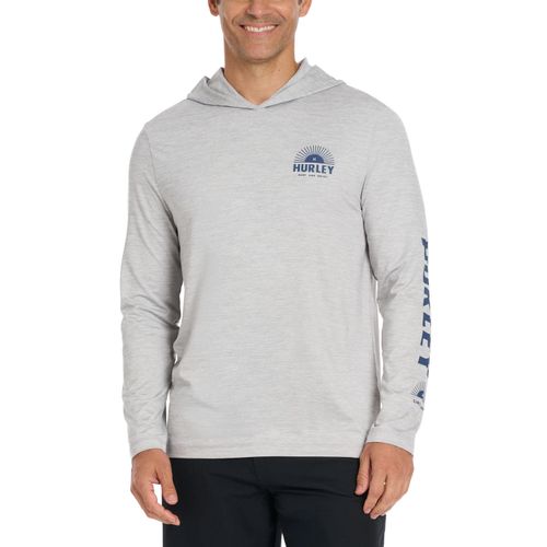 Men's Hooded Uv Tee Grey L:- Grey