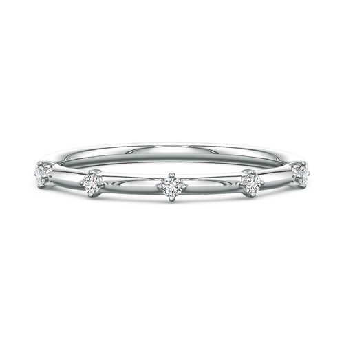 Angara 1.5 MM Round Diamond Five-Stone Station Ring in Platinum