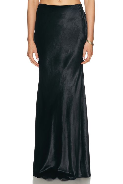 Adam Lippes Linnet Skirt in Black - Black. 6 also