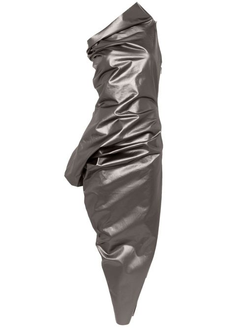 Walrus metallic-effect maxi dress - Brown