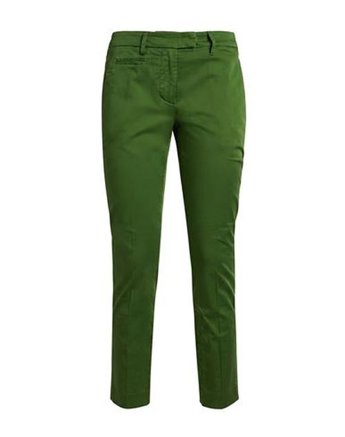 Woman Pants Green Size 29 Cotton, Elastane