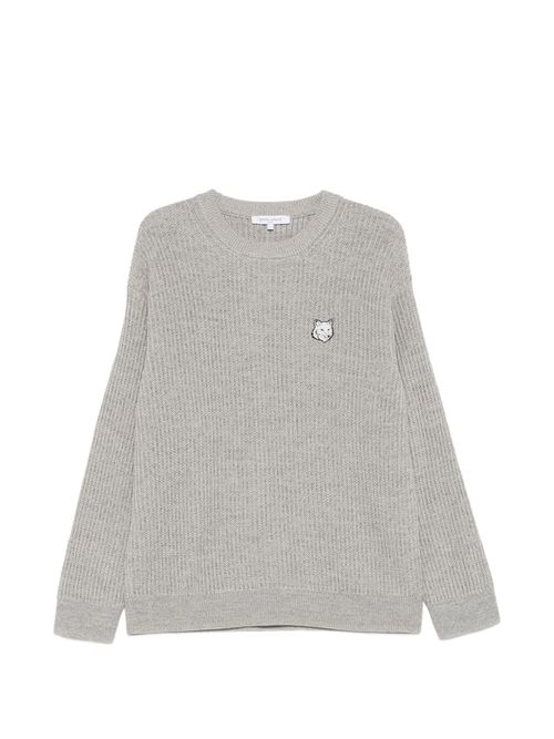 Maison Kitsuné Fox Head Cotton Ribbed Jumper for Men