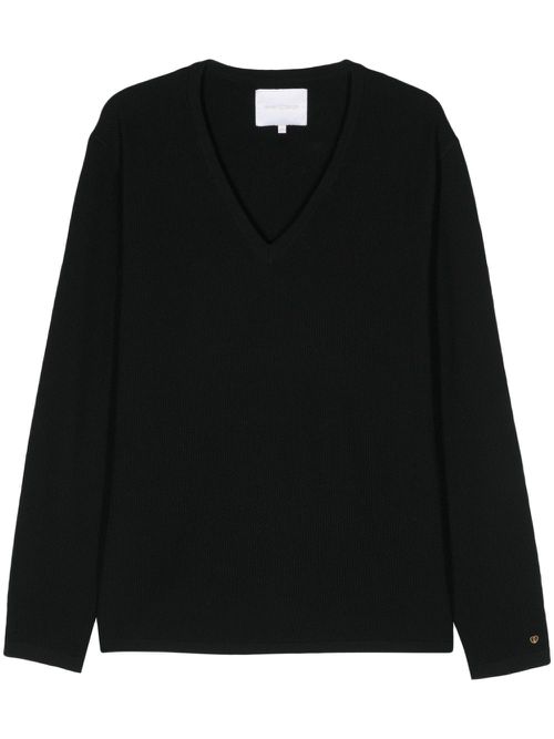 Virgin wool jumper - Black