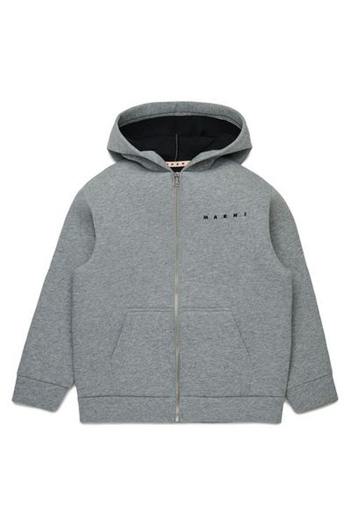 Marni Kids Zip-Up Hooded Jacket