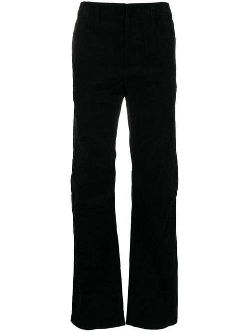 Right corduroy cotton trousers - Black