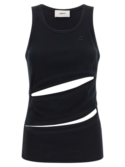 Spiral Tank Top — Black