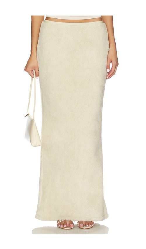 BUCI Birch Maxi Skirt in White. - XL also in L, M