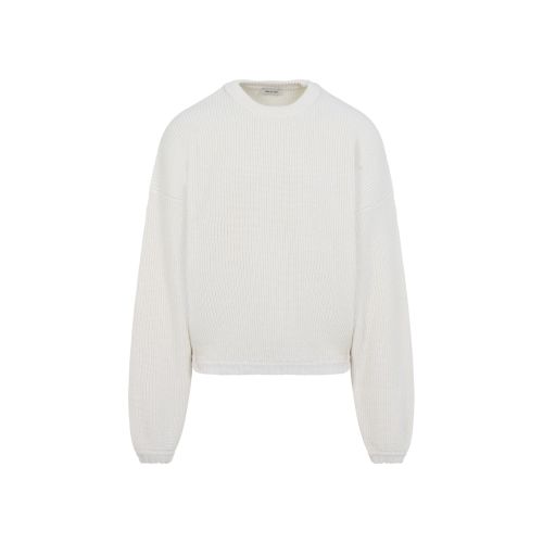 White Crew Neck Sweater
