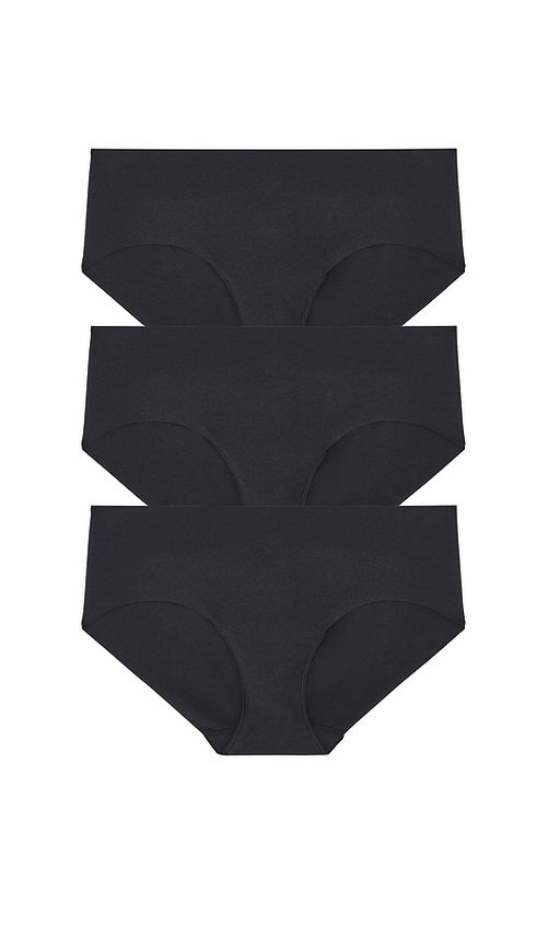 Commando 3 Pack Cotton Bikini in Black. -  XS/S also in L/XL, M/L