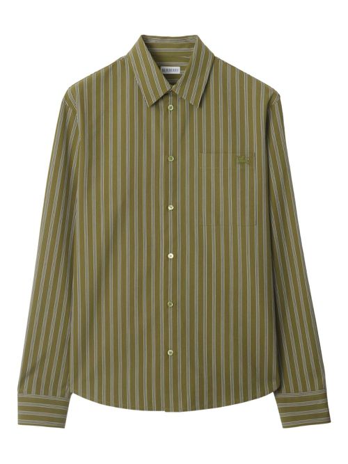 Burberry cotton striped shirt - Green