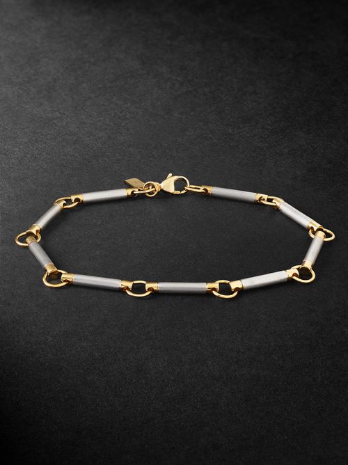 Element 18-Karat White and Yellow Gold Chain Bracelet