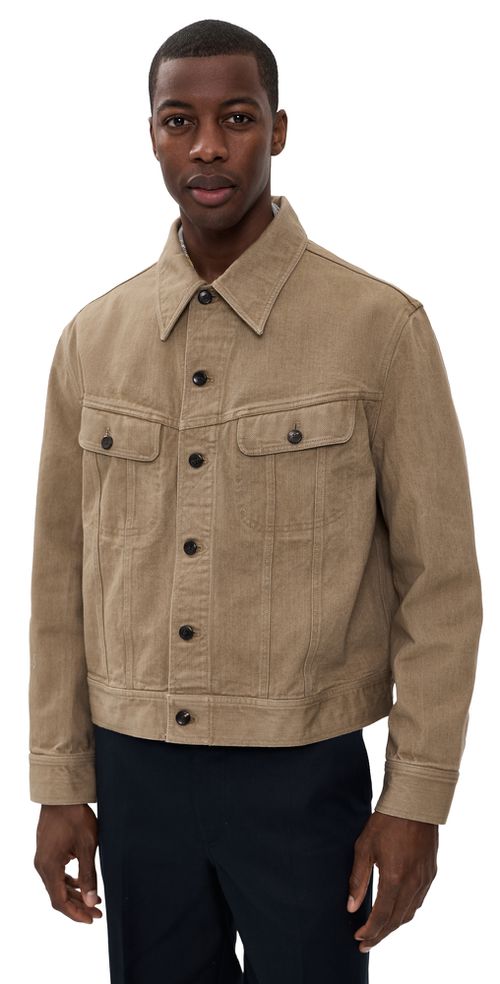 Sulphur Dyed Trucker Jacket Washed Brown