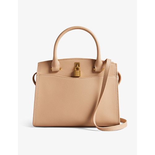 Taupe Myfair Leather Top-handle bag 1 Size