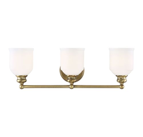 Savoy House Melrose by Brian Thomas 3-Light Bathroom Vanity Light in Warm Bras