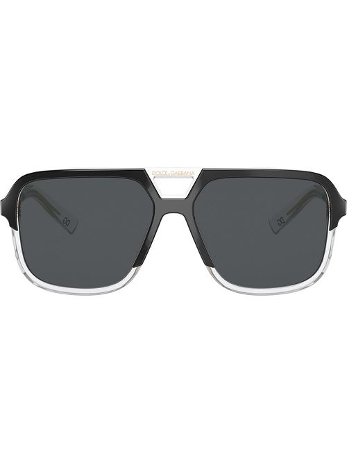 Aviator-frame sunglasses - Black