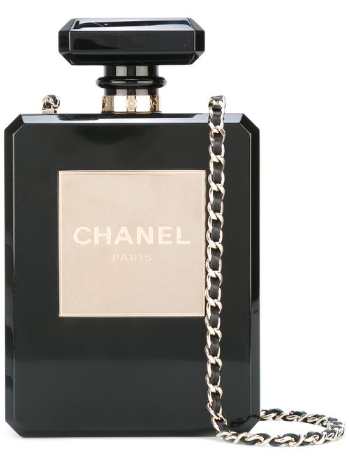 No. 5 perfume bottle bag - Black