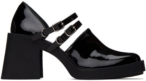 Justine Clenquet Black Jennie Mary-Jane Heels