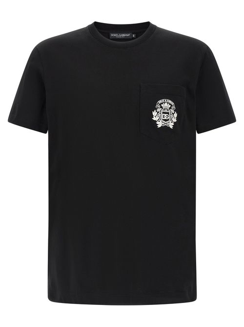 Logo-Embroidered Cotton T-Shirt — Black