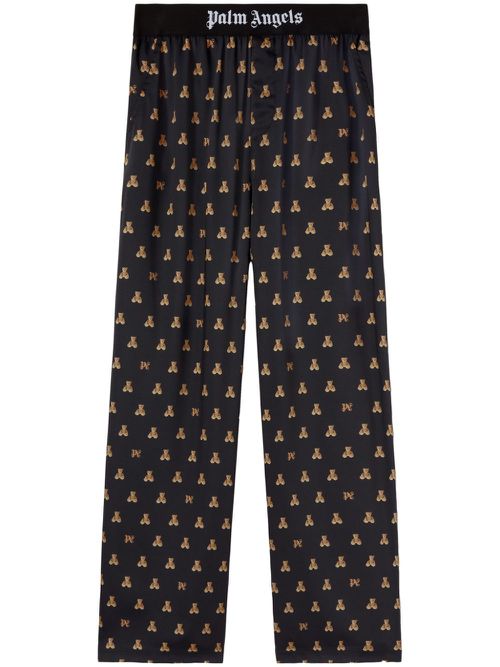 Bear Monogram trousers - Black