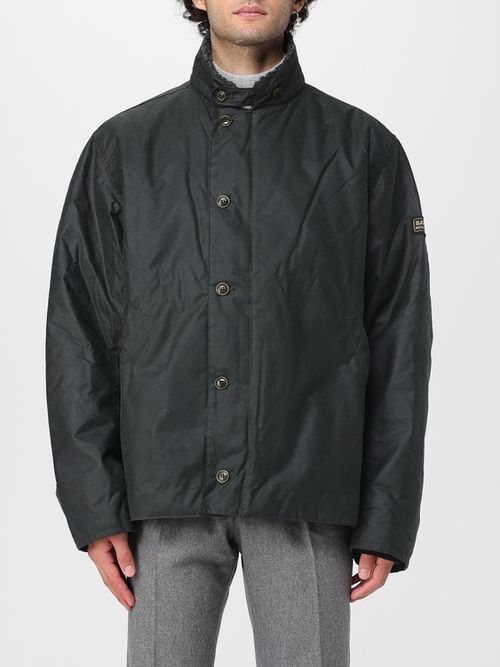 Coat Men color Green