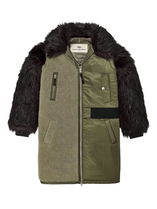 UGG x Feng Chen Wang panelled coat - Green